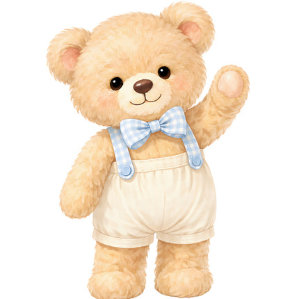 teddy bear fabric panel