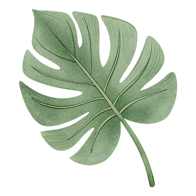 Green leaf quilt block