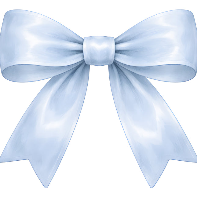 blue bow fabric panel