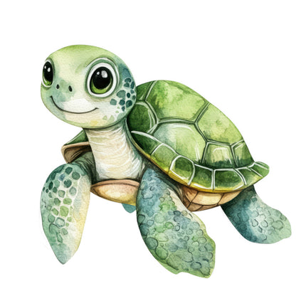 Turtle 100% Cotton Fabric Panel Block AJ2068