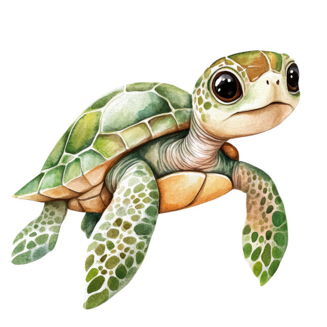 Turtle 100% Cotton Fabric Panel Block AJ2072