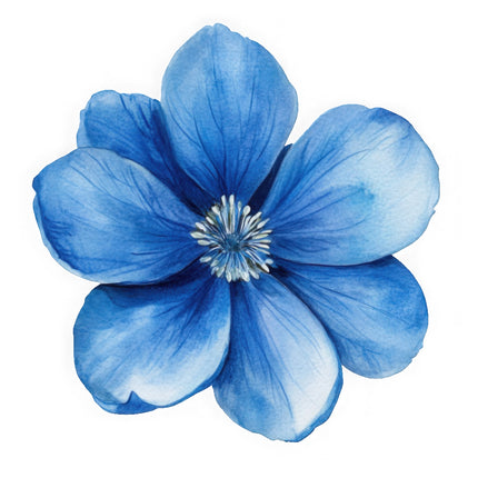 Blue flower cotton quilt block
