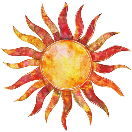 sunburst fabric panel