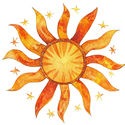 sunburst fabric panel