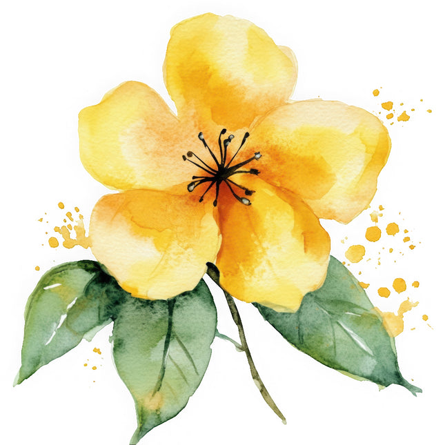yellow flower fabric panel
