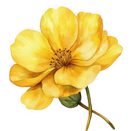 yellow flower fabric panel