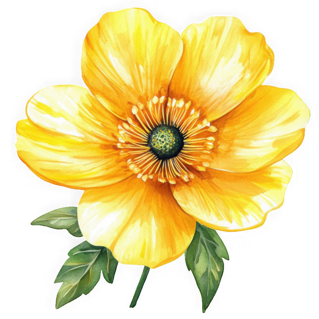 yellow flower fabric panel