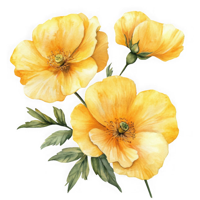 yellow flower fabric panel