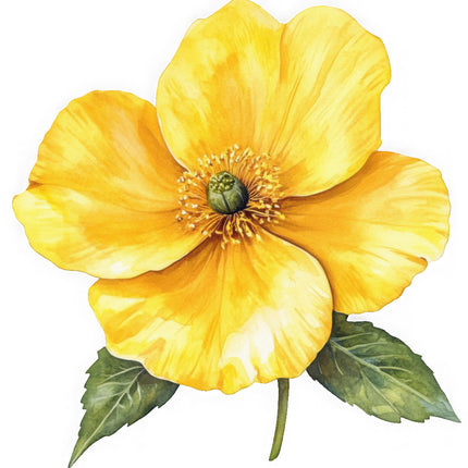yellow flower fabric panel