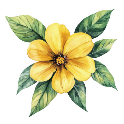 yellow flower fabric panel