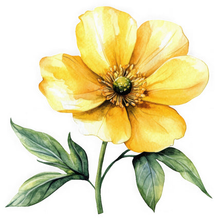 yellow flowers quilt block