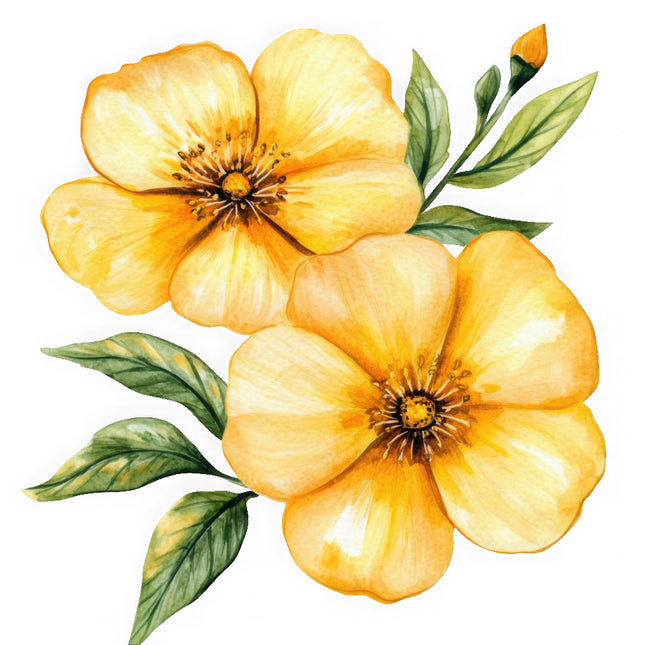 yellow flowers quilt block