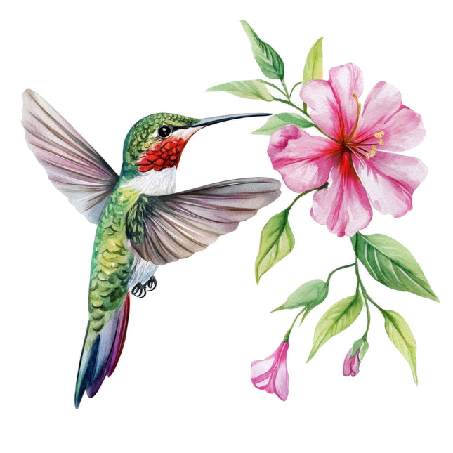 Hummingbird fabric panel