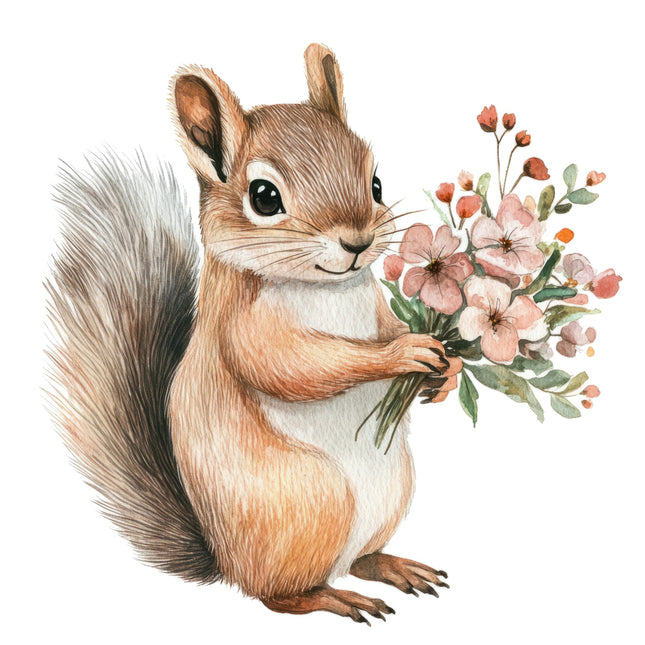 squirrel quilt block