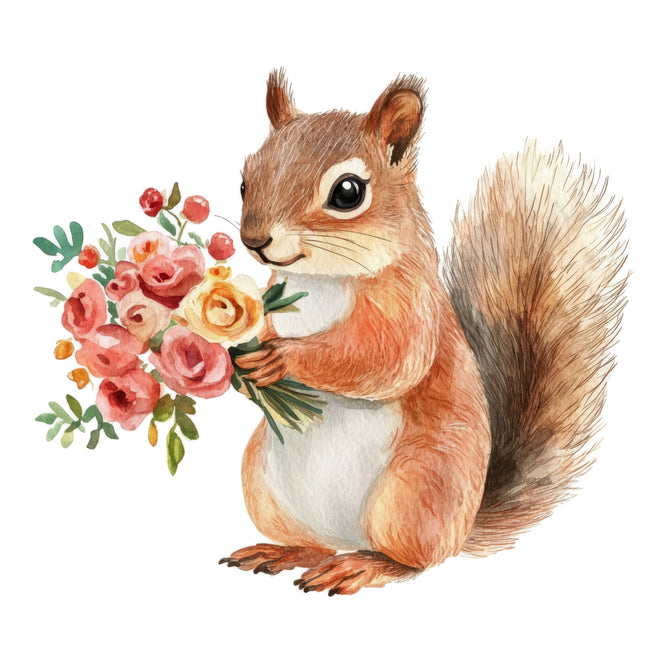 squirrel quilt block