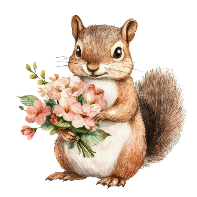 squirrel quilt block