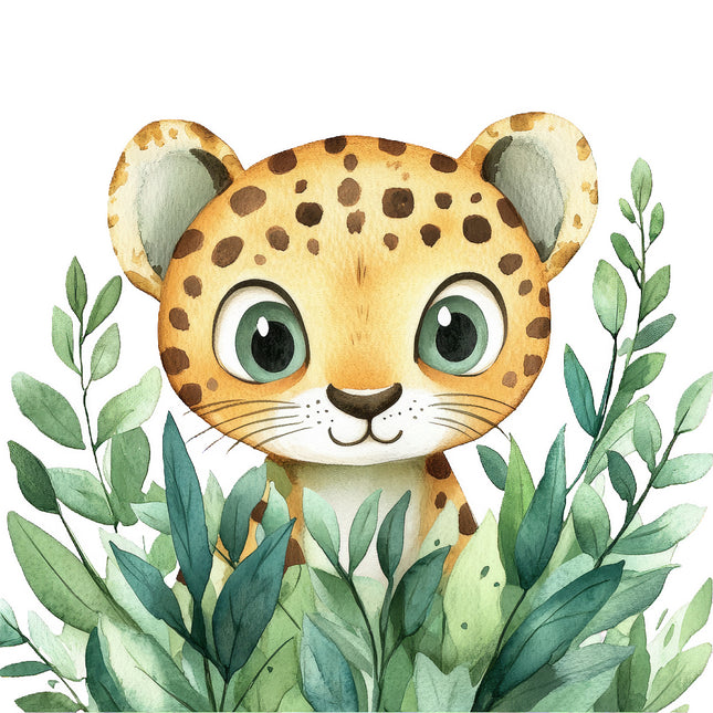 cheetah cub quilt block