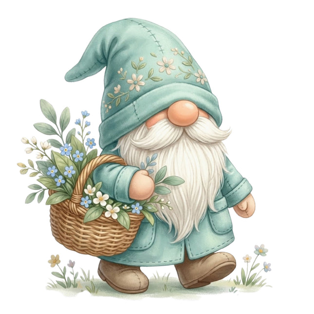gnome cotton fabric block