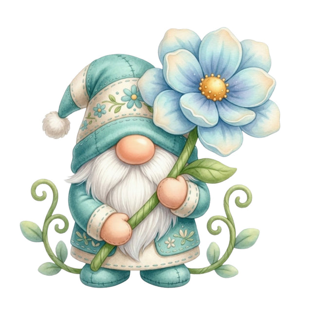 gnome cotton fabric panel