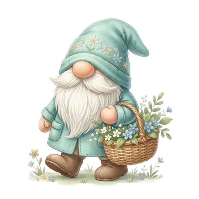 gnome cotton fabric panel