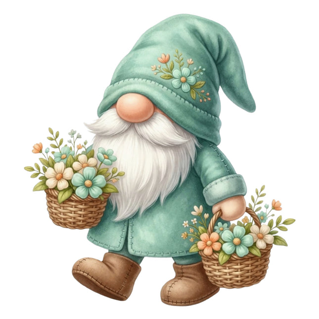 gnome cotton fabric panel