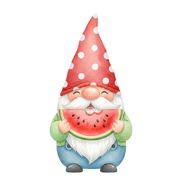 watermelon gnome fabric panel