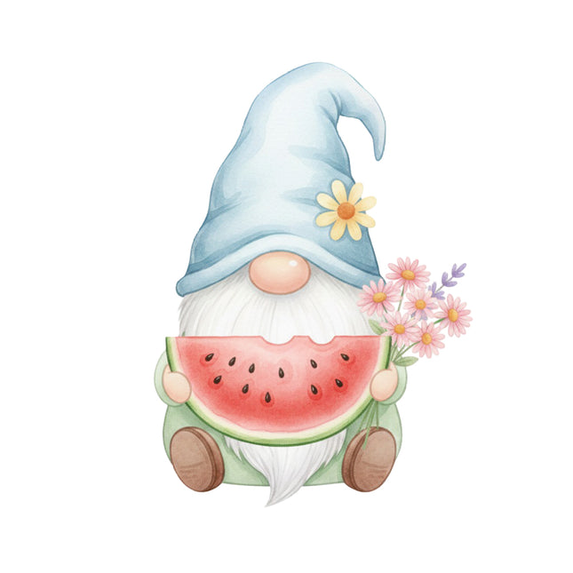 watermelon gnome fabric panel