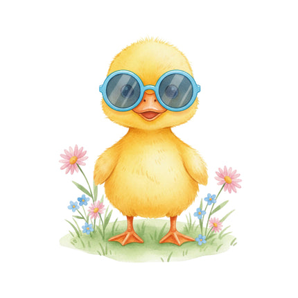 summer duckling quilt block