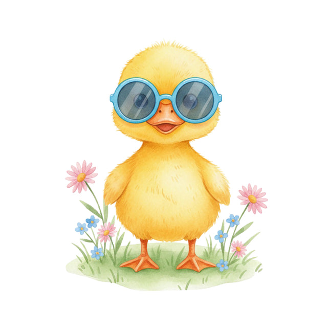 summer duckling quilt block