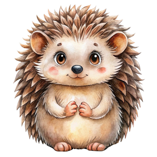 hedgehog cotton quilt block