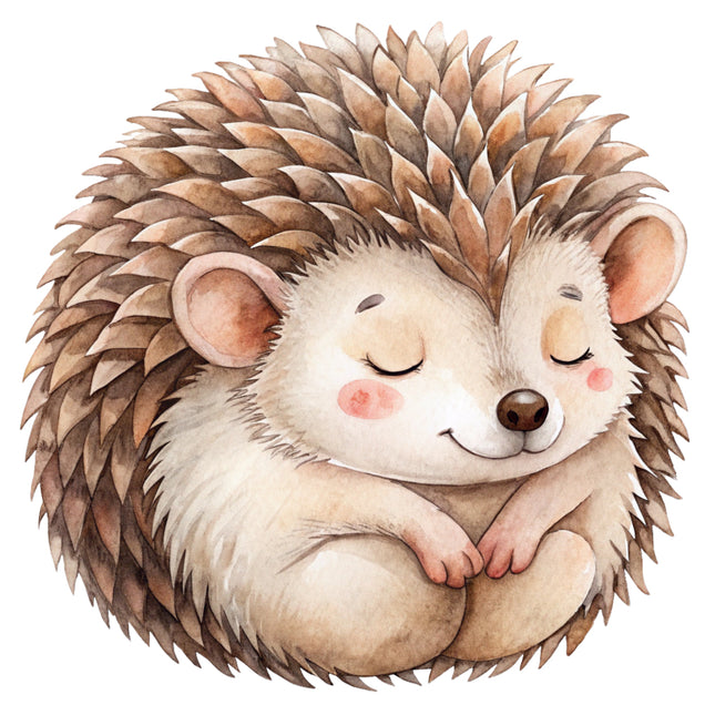 hedgehog cotton quilt block