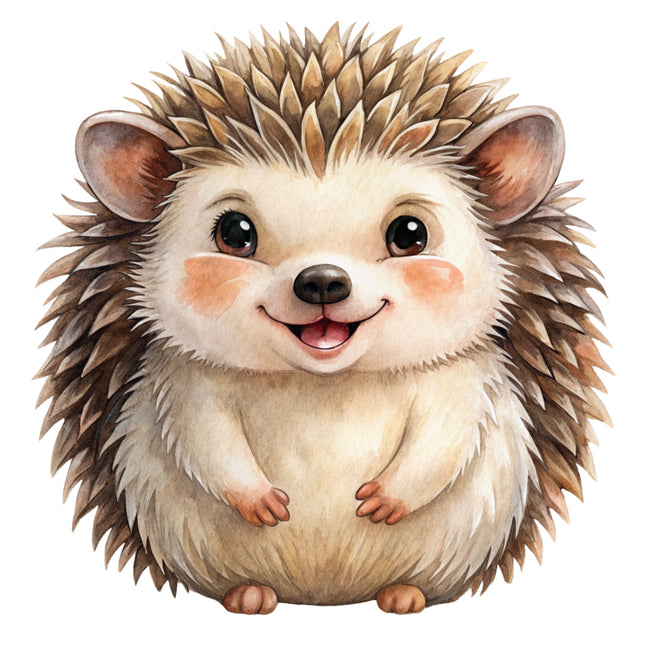 hedgehog cotton quilt block