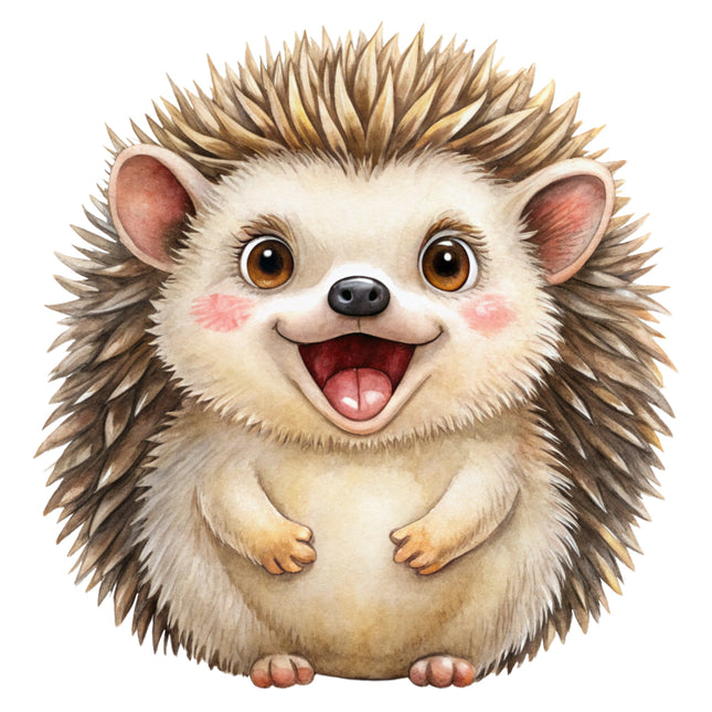 hedgehog cotton quilt block