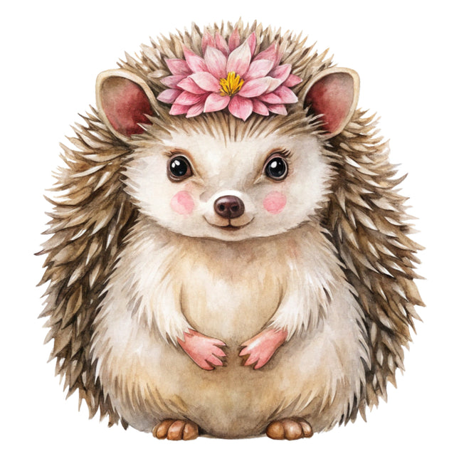 hedgehog cotton quilt block