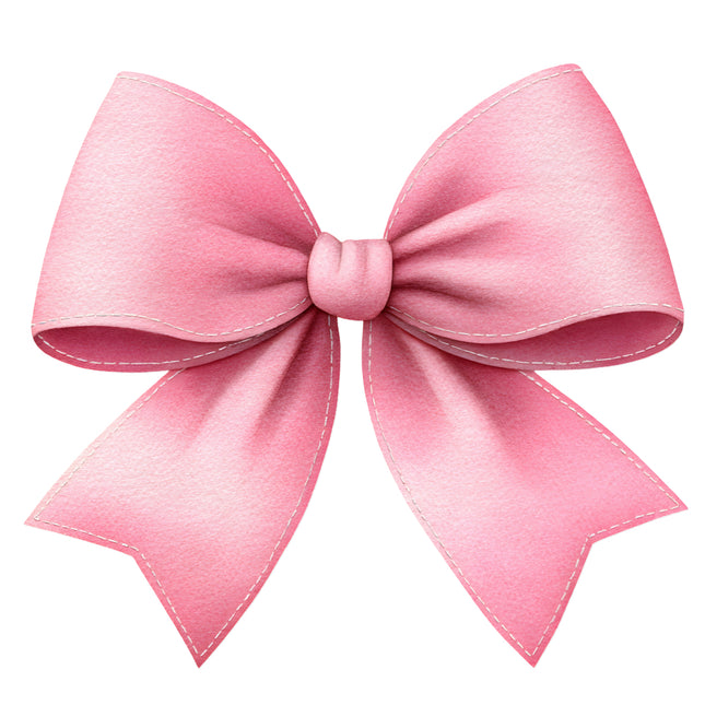 Pink bow quilt block