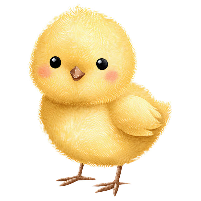 yellow chick cotton panel