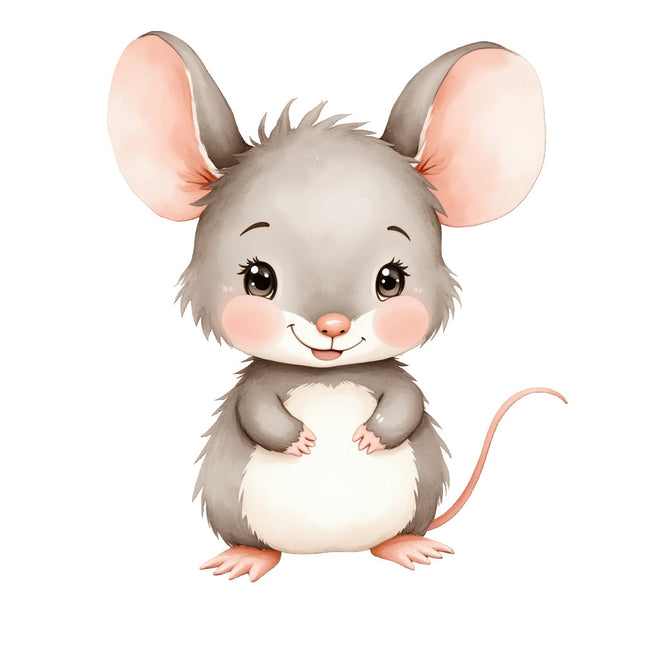 Cartoon mouse quilt block