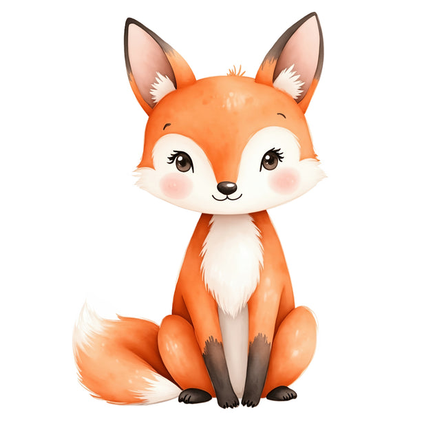 Cartoon fox quilt block