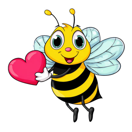 Cartoon bee quilt block