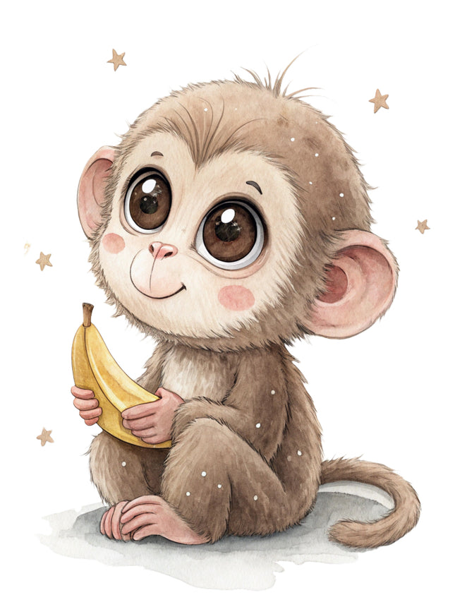 baby monkey quilt block