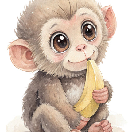 baby monkey quilt block