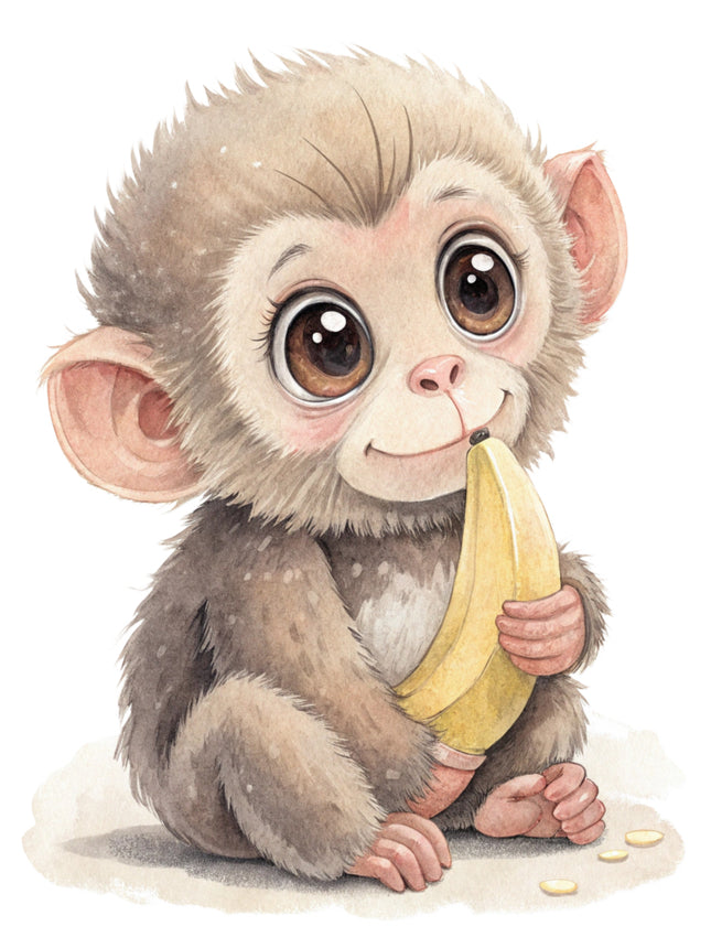baby monkey quilt block