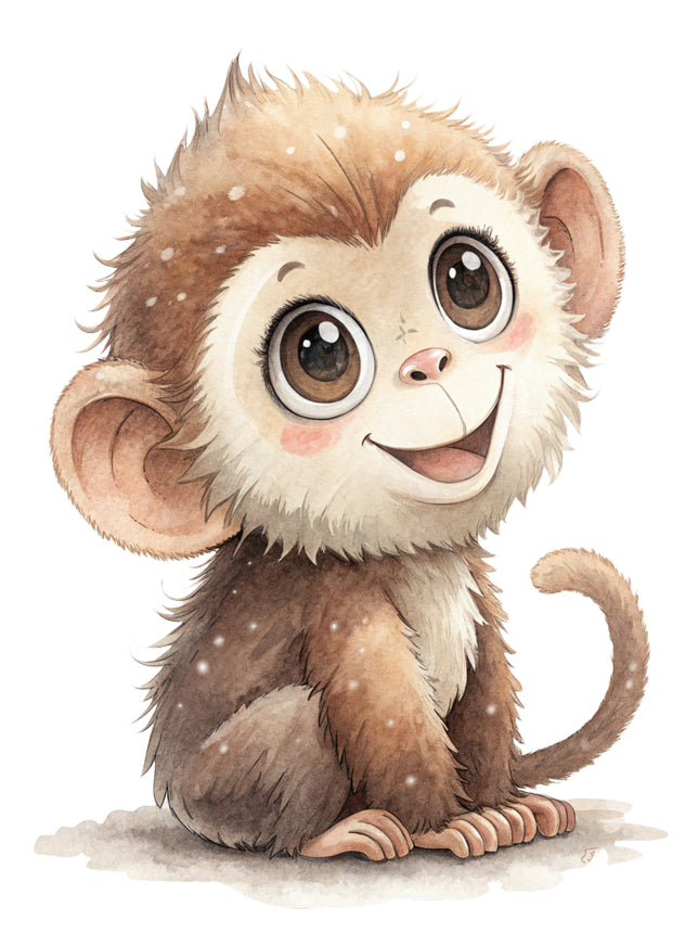 baby monkey quilt block