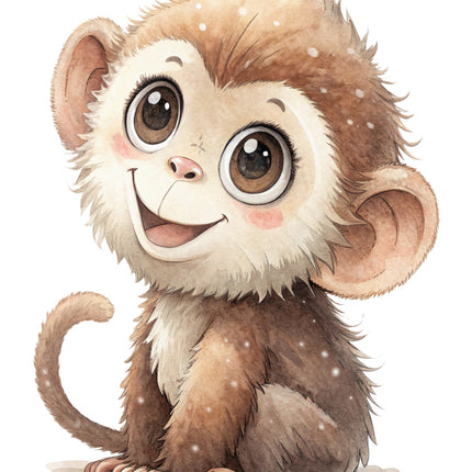 monkey quilt block