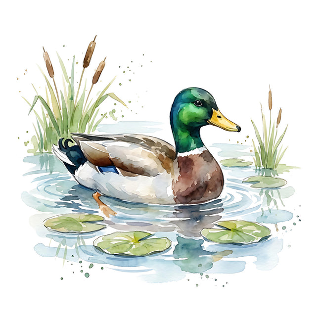 duck in pond quilt block