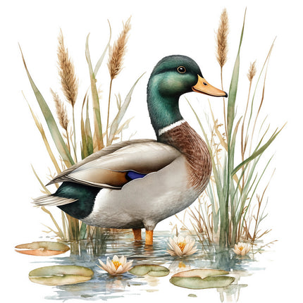 duck in pond quilt block