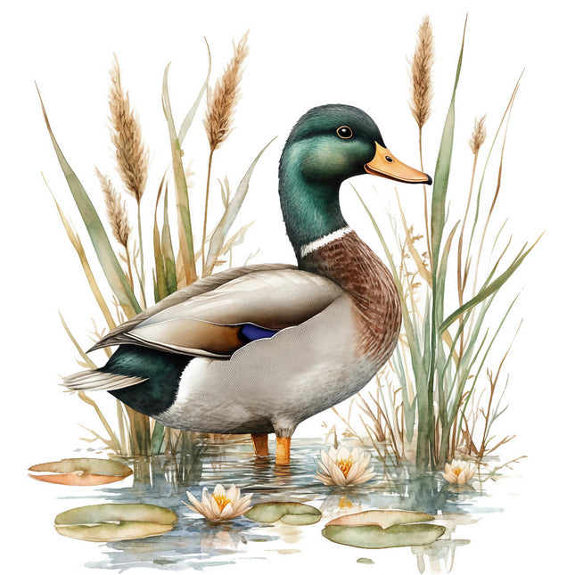 duck in pond quilt block