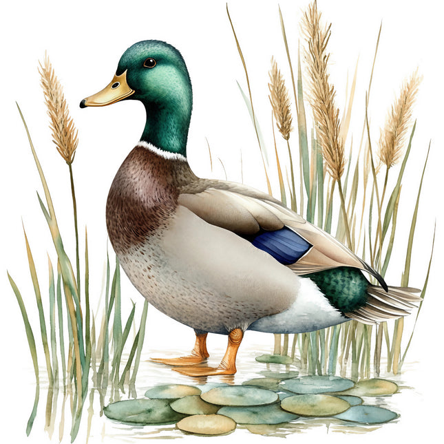 duck in pond quilt block