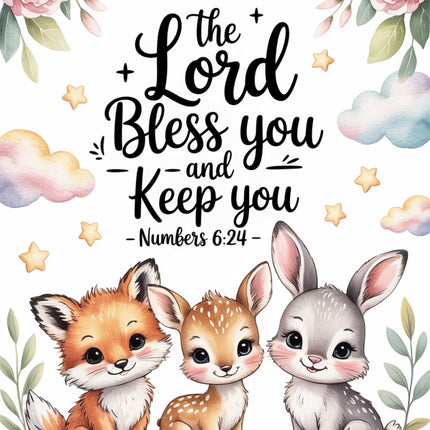 Bible verse fabric panel