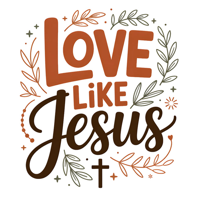 'Love Like Jesus' fabric panel